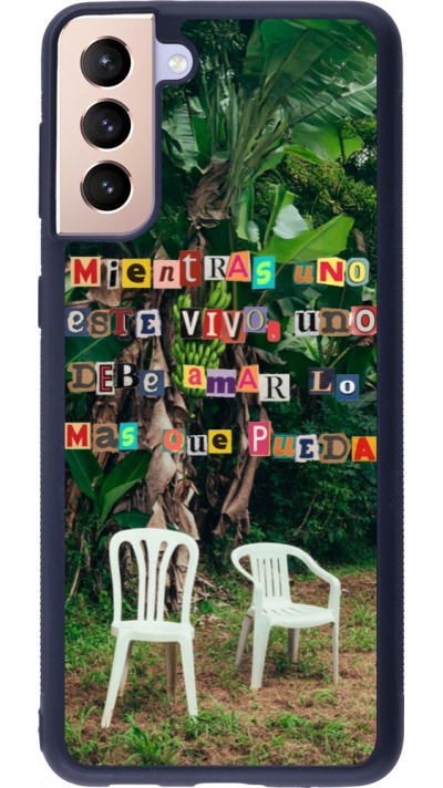 Coque Samsung Galaxy S21+ 5G - Silicone rigide noir Chairs DTMF