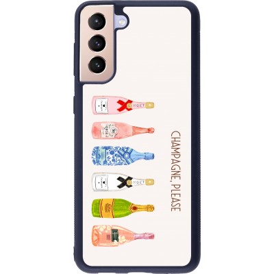 Samsung Galaxy S21+ 5G Case Hülle - Silikon schwarz Champagne Please