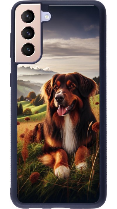 Samsung Galaxy S21+ 5G Case Hülle - Silikon schwarz Hund Land Schweiz