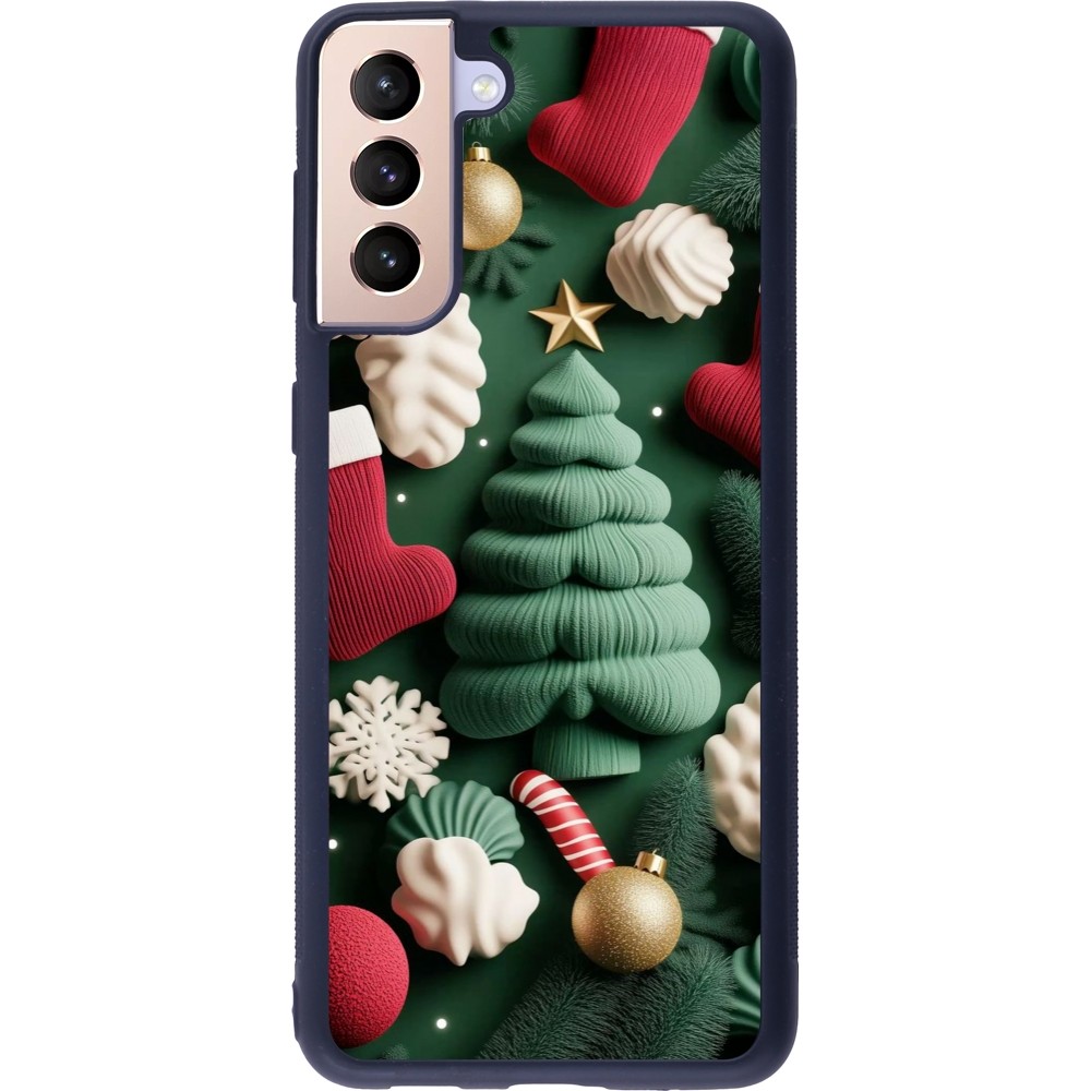 Samsung Galaxy S21+ 5G Case Hülle - Silikon schwarz Christmas 25 Christmas textiles