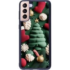Samsung Galaxy S21+ 5G Case Hülle - Silikon schwarz Christmas 25 Christmas textiles