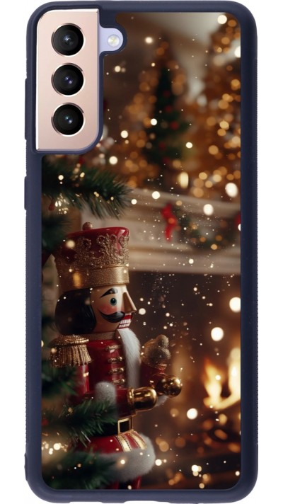 Coque Samsung Galaxy S21+ 5G - Silicone rigide noir Christmas 25 Xmas Nutcracker