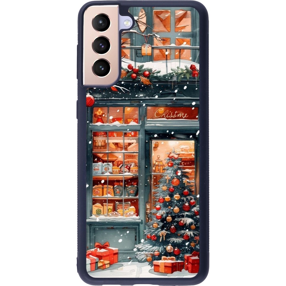 Coque Samsung Galaxy S21+ 5G - Silicone rigide noir Christmas 25 Xmas Shop