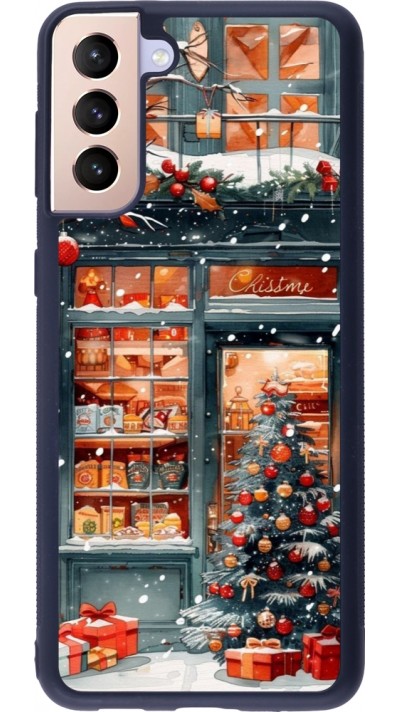 Coque Samsung Galaxy S21+ 5G - Silicone rigide noir Christmas 25 Xmas Shop