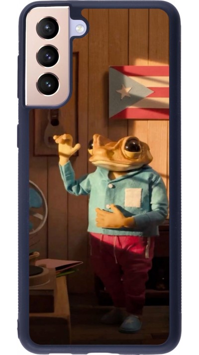 Coque Samsung Galaxy S21+ 5G - Silicone rigide noir Dancing frog DTMF