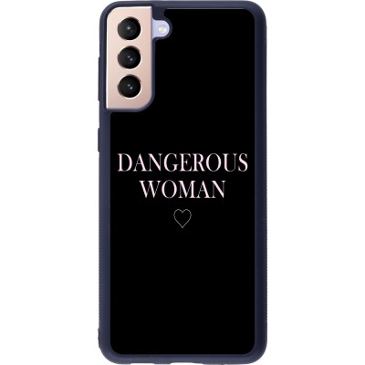 Coque Samsung Galaxy S21+ 5G - Silicone rigide noir Dangerous woman