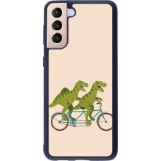 Samsung Galaxy S21+ 5G Case Hülle - Silikon schwarz Dinosaurs on bikes 2026