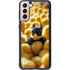 Coque Samsung Galaxy S21+ 5G - Silicone rigide noir Easter 2026 Chicken Batman