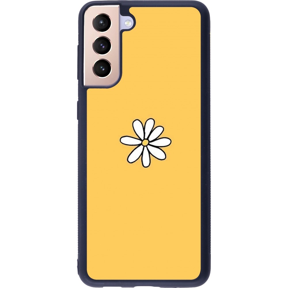 Samsung Galaxy S21+ 5G Case Hülle - Silikon schwarz Easter 2023 daisy