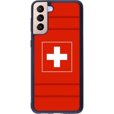 Hülle Samsung Galaxy S21+ 5G - Silikon schwarz Euro 2020 Switzerland