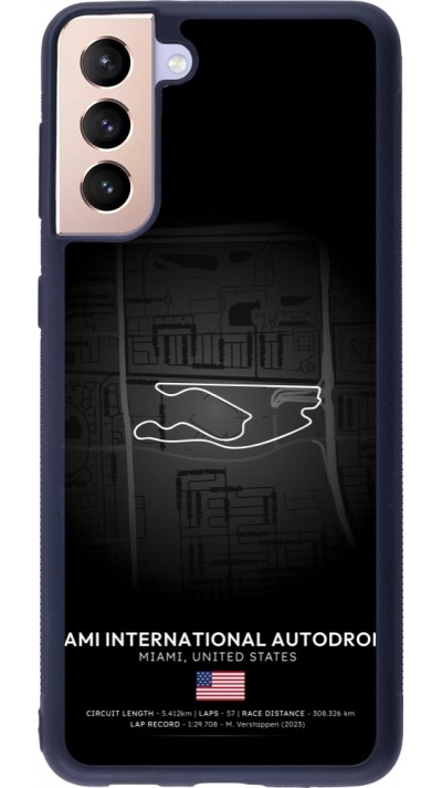 Samsung Galaxy S21+ 5G Case Hülle - Silikon schwarz F1 Track 2025 Miami