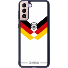 Coque Samsung Galaxy S21+ 5G - Silicone rigide noir Maillot de football Allemagne 2026 personnalisable
