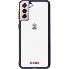 Coque Samsung Galaxy S21+ 5G - Silicone rigide noir Maillot de football Angleterre 2026 personnalisable
