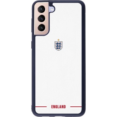 Coque Samsung Galaxy S21+ 5G - Silicone rigide noir Maillot de football Angleterre 2026 personnalisable