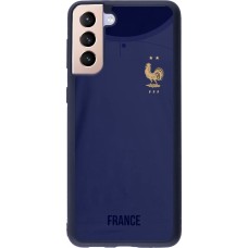 Samsung Galaxy S21+ 5G Case Hülle - Silikon schwarz Frankreich 2022 personalisierbares Fussballtrikot