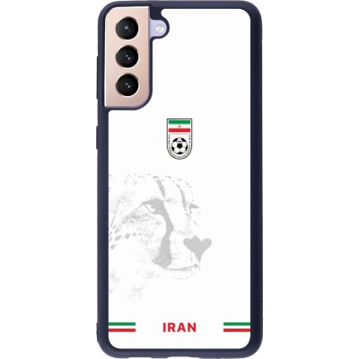 Coque Samsung Galaxy S21+ 5G - Silicone rigide noir Maillot de football Iran 2026 personnalisable