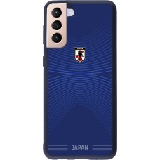 Coque Samsung Galaxy S21+ 5G - Silicone rigide noir Maillot de football Japon 2026 personnalisable
