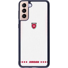 Samsung Galaxy S21+ 5G Case Hülle - Silikon schwarz Jordanien 2026 personalisierbares Fussballtrikot