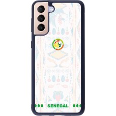 Samsung Galaxy S21+ 5G Case Hülle - Silikon schwarz Senegal 2026 personalisierbares Fussballtrikot