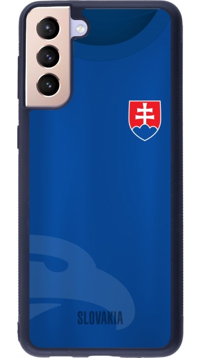 Coque Samsung Galaxy S21+ 5G - Silicone rigide noir Maillot de football Slovaquie