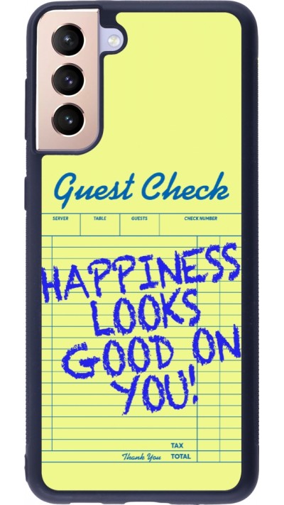 Coque Samsung Galaxy S21+ 5G - Silicone rigide noir Guest check 2026