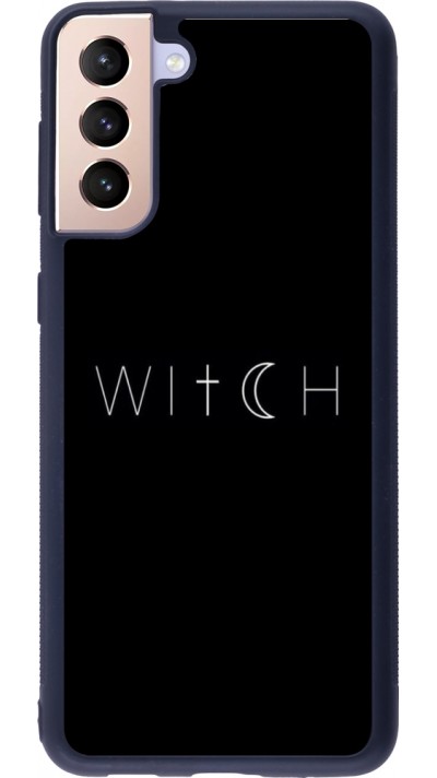 Coque Samsung Galaxy S21+ 5G - Silicone rigide noir Halloween 22 witch word