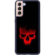 Samsung Galaxy S21+ 5G Case Hülle - Silikon schwarz Halloween 2023 scary skull