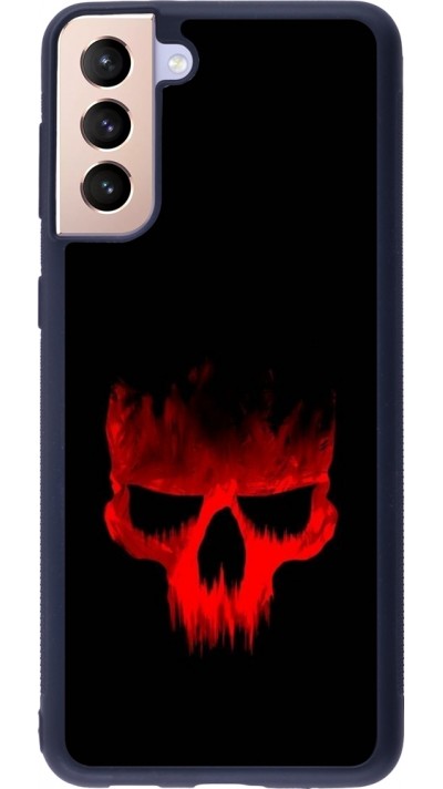 Samsung Galaxy S21+ 5G Case Hülle - Silikon schwarz Halloween 2023 scary skull