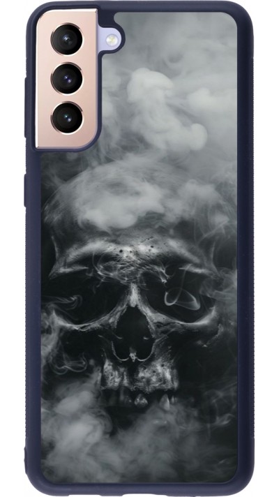 Samsung Galaxy S21+ 5G Case Hülle - Silikon schwarz Halloween 2024 smoky skull