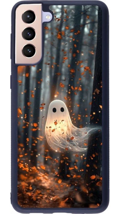 Samsung Galaxy S21+ 5G Case Hülle - Silikon schwarz Halloween 2025 Ghost in the forest