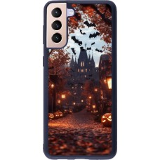 Samsung Galaxy S21+ 5G Case Hülle - Silikon schwarz Halloween 2025 Haunted house