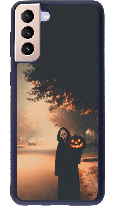 Coque Samsung Galaxy S21+ 5G - Silicone rigide noir Halloween 2025 Scream
