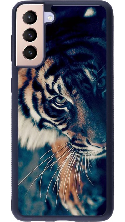 Coque Samsung Galaxy S21+ 5G - Silicone rigide noir Incredible Lion