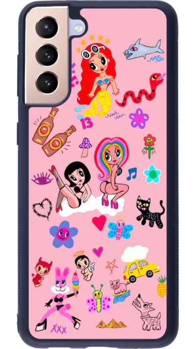 Coque Samsung Galaxy S21+ 5G - Silicone rigide noir Karol G La Bichota Manana Sera Bonito