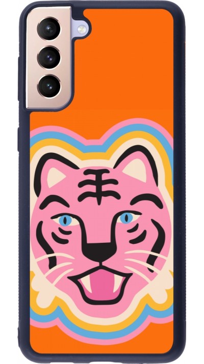 Coque Samsung Galaxy S21+ 5G - Silicone rigide noir Lion colors 2026