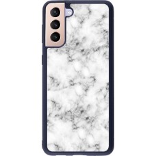 Hülle Samsung Galaxy S21+ 5G - Silikon schwarz Marble 01