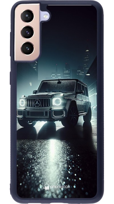 Coque Samsung Galaxy S21+ 5G - Silicone rigide noir Mercedes G AMG Night