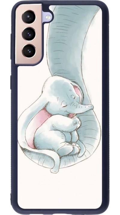 Coque Samsung Galaxy S21+ 5G - Silicone rigide noir Mom 1903