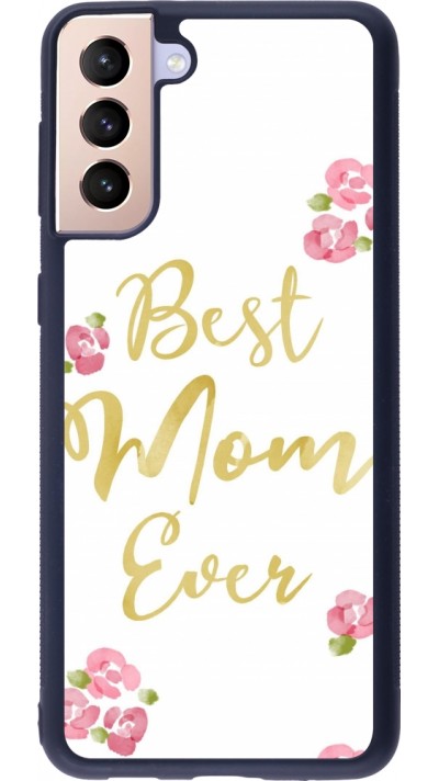 Coque Samsung Galaxy S21+ 5G - Silicone rigide noir Mom 2024 best Mom ever