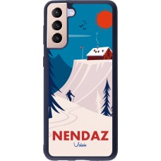 Samsung Galaxy S21+ 5G Case Hülle - Silikon schwarz Nendaz Cabane Ski
