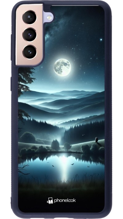 Coque Samsung Galaxy S21+ 5G - Silicone rigide noir Night Sky View