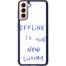 Coque Samsung Galaxy S21+ 5G - Silicone rigide noir Offline is the new luxury