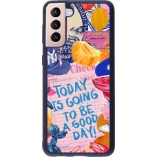 Samsung Galaxy S21+ 5G Case Hülle - Silikon schwarz Preppy Today is Going to be a good day