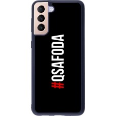 Coque Samsung Galaxy S21+ 5G - Silicone rigide noir Qsafoda 1