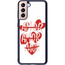 Coque Samsung Galaxy S21+ 5G - Silicone rigide noir Saint Valentines Day 26 Amor