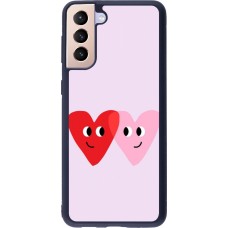 Coque Samsung Galaxy S21+ 5G - Silicone rigide noir Saint Valentines Day 26 Heart