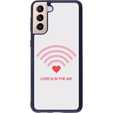 Coque Samsung Galaxy S21+ 5G - Silicone rigide noir Saint Valentines Day 26 Love is in the air