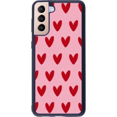 Coque Samsung Galaxy S21+ 5G - Silicone rigide noir Saint Valentines Day 26 Pattern heart
