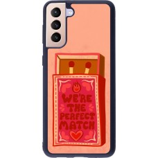 Coque Samsung Galaxy S21+ 5G - Silicone rigide noir Saint Valentines Day 26 Perfect Match