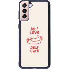 Coque Samsung Galaxy S21+ 5G - Silicone rigide noir Saint Valentines Day 26 Self love self care